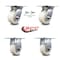 Service Caster 4 Inch Nylon Caster Set with Roller Bearing 2 Swivel Lock and 2 Rigid SCC SCC-35S420-NYR-BSL-2-R-2 - alternate 1